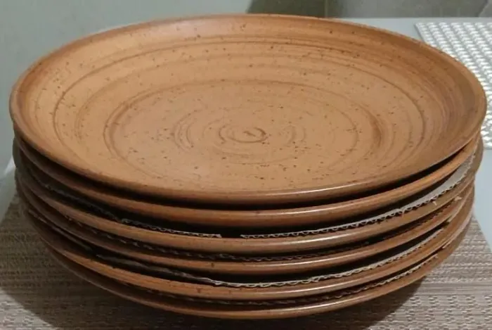 Conjunto 6 pratos cerâmica