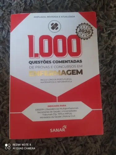 SANAR 1000 Questões Comentadas de Provas e Concursos em Enfermagem - Edição 2020