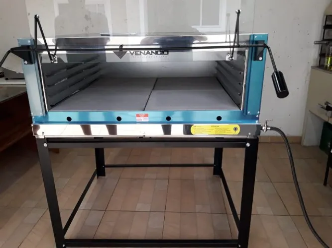 Forno lastro a gás com infra vermelho Firiv-110 Med interna 95x95 (novo) Alecs