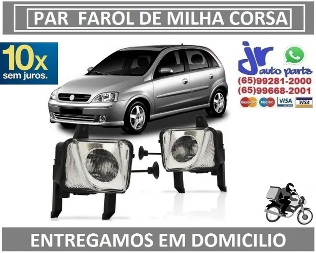 Par Farol de Milha Corsa Max Hatch 2003 04 05 06 07 08 09 10 11 2012 Auxiliar Neblina
