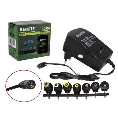 Fonte Regulada 3.0A Bivolt com 7 Pinos - Ajustável | Novo