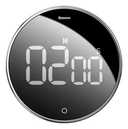 Timer Temporizador de Cozinha Magnético Cronômetro Rotatório - Baseus