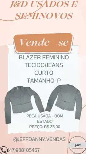 BLAZER FEMININO/ TAMANHO P