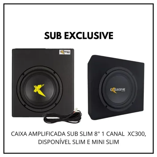 Subwoofer Exclusive 300 Rms Amplificado Ativo 
