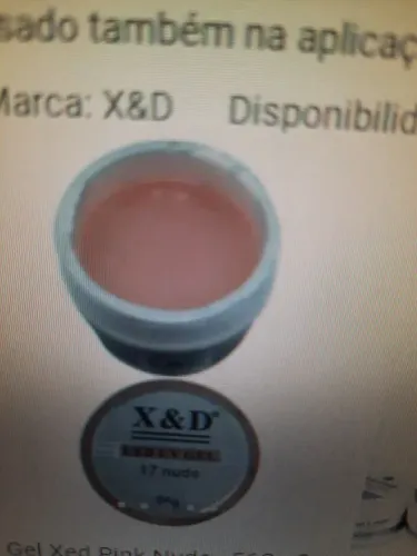 02 Gel X&D LED UV 17 nude é transparente