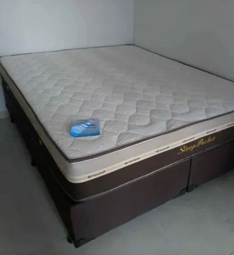 Cama box colchão e suporte(10x sem juros)queen