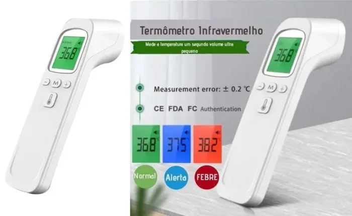 Novo Termometro Infravermelho Digital Portátil