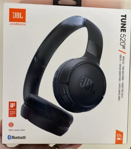 Fone de Ouvido JBL Tune 520BT - Som Sem Fio e Graves Poderosos Loja Coimbra Computadores