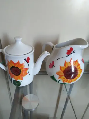 Jarra para suco e bule, chá/café/leite