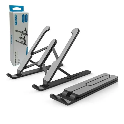 Suporte retrátil  Ergonômico Base de Mesa para Tablet e celular com ângulos reguláveis