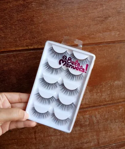 CARTELA DE CÍLIOS 5 PARES