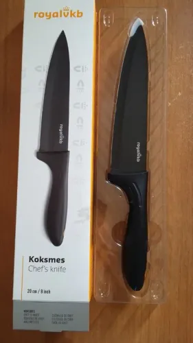 Faca preta De Chef Royal VKB 20 cm - nova