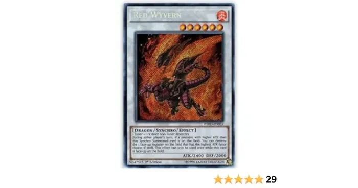 Yugioh!!! Red Wyvern [hsrd-pt022] Secret Rare