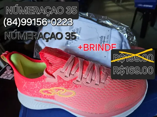PROMOÇÃO TÊNIS OLYMPIKUS ESPORTIVO BRAVO  FEMININO  ORIGINAL-R$169.00 AVISTA. 