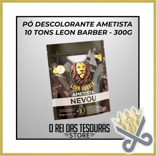 PÓ DESCOLORANTE AMETISTA 10 TONS LEON BARBER - 300G