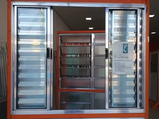 veneziana aluminio brilhante 1,00x1,20 - cod 52 pagamento na entrega