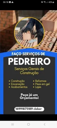 Pedreiro - Serviços Gerais de Construção