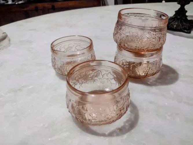 jogo de tigelinha de sobremesa cisper rosa