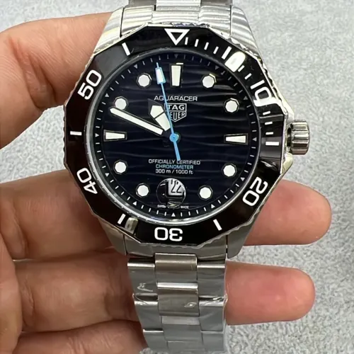 Relógio tag Heuer aquaracer automático preto azul 