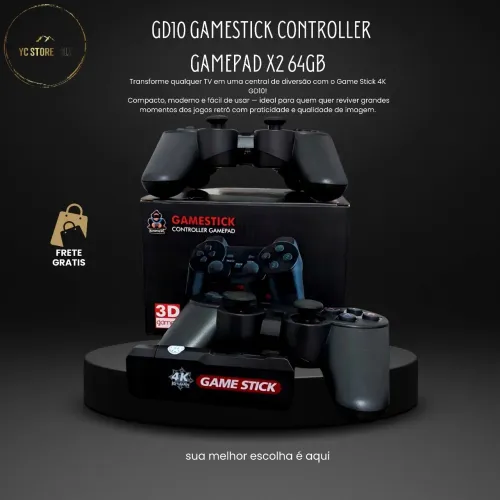 Game Stick 4K GD10 - Reviva a Emoção dos Clássicos!