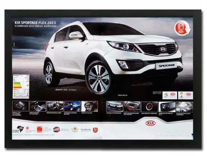Kia Sportage - Quadro decorativo / pôster com propaganda original de revista