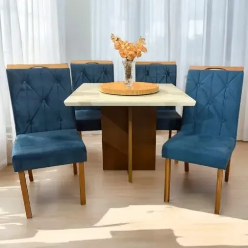 Conjunto Mesa de Jantar com 4 cadeiras em madeira surpreenda-se!! 726tt6p