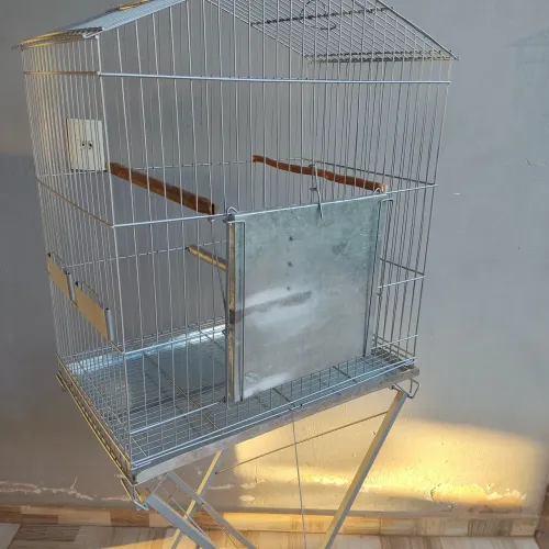 Gaiolas viveiro triplex reforçada grande com.cavalete desmontável 