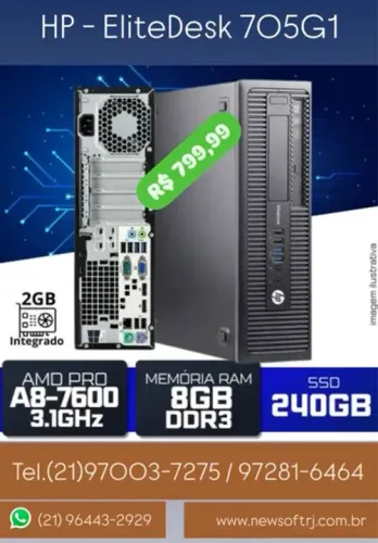 Computadores HP 8GB / SSD 120GB