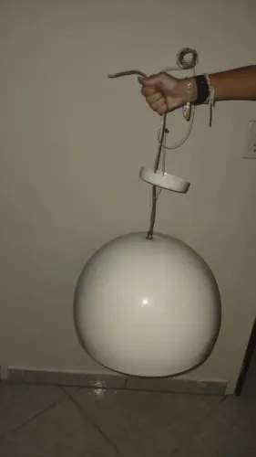 Lustre pendente branco