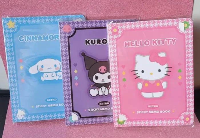 Bloco de Notas Caderno Cinnamoroll hello kitty kuromi sanrio fofo kwai
