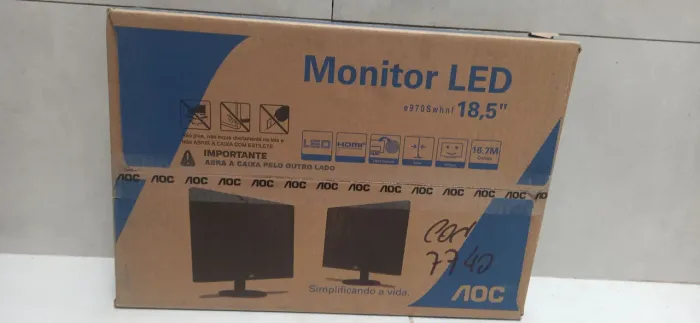 #PROMOCAO! R$290 DINHEIRO OU PIX , ACEITO CARTÃO. Monitor LED AOC 18'5