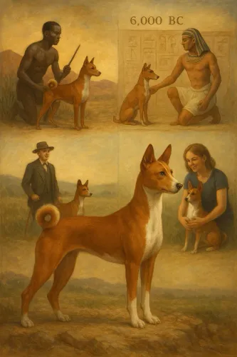 Basenji o cão que não late filhote