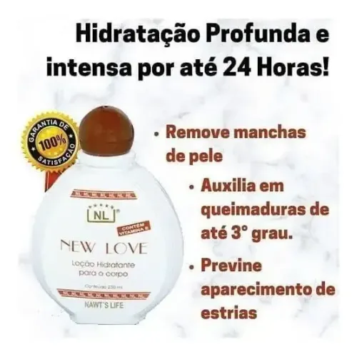 Loção New Love Nawt's Life com Vitamina E