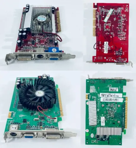 Lote de 14 placas de vídeo antigas