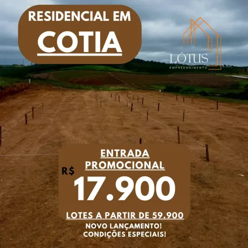 86C- COTIA LOTE PLANO 17MIL DE ENTRADA APROVEITE