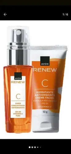 Kit Avon Renew C - Hidratante e Concentrado Antioxidante