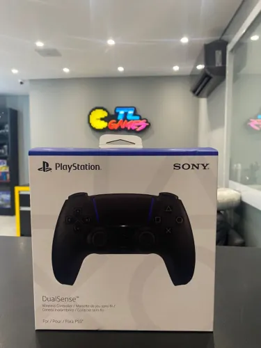 ? Controle DualSense Preto para PS5 - Original Sony