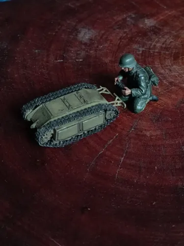 Mini Tanque 1/35 Goliath Alemão Carga Antitanque Raro ww2 guerra