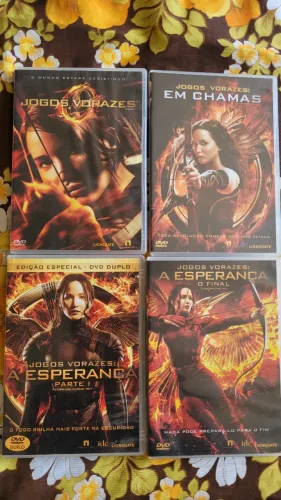Dvd's - Jogos Vorazes + Em Chamas + A Esperança