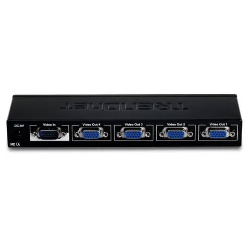 Divisor de vídeo Splitter KVM 4 portas VGA - TRENDnet TK-V401S