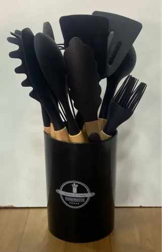 Conjunto de Utensílios de Cozinha em Silicone