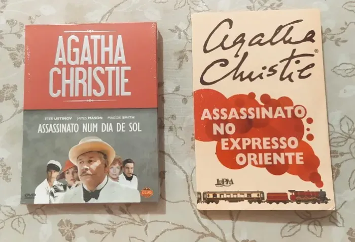 Kit Agatha Christie - DVD Assassnato Num Dia Sol + Livro Assassinato no Expresso Oriente