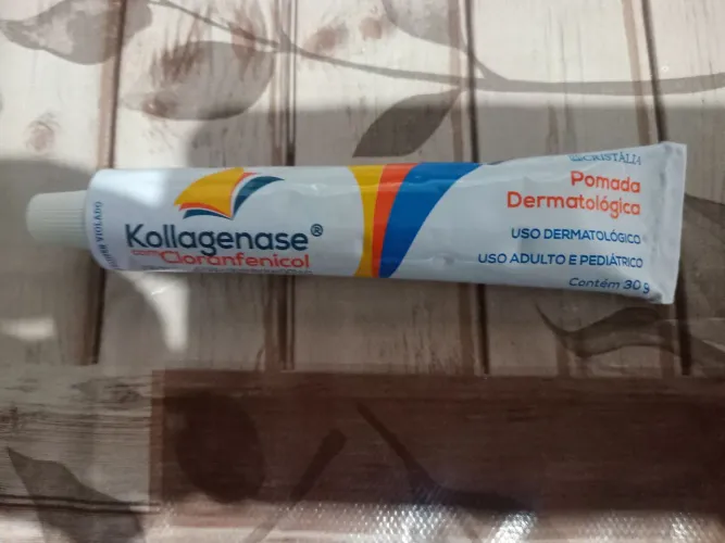 Kollagenase com Cloranfenicol - Pomada Dermatológica