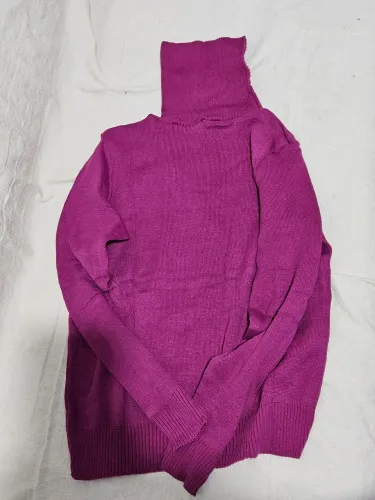 TRICOZHUblusa moda feminina tricot linha Gola chacharrel sueter