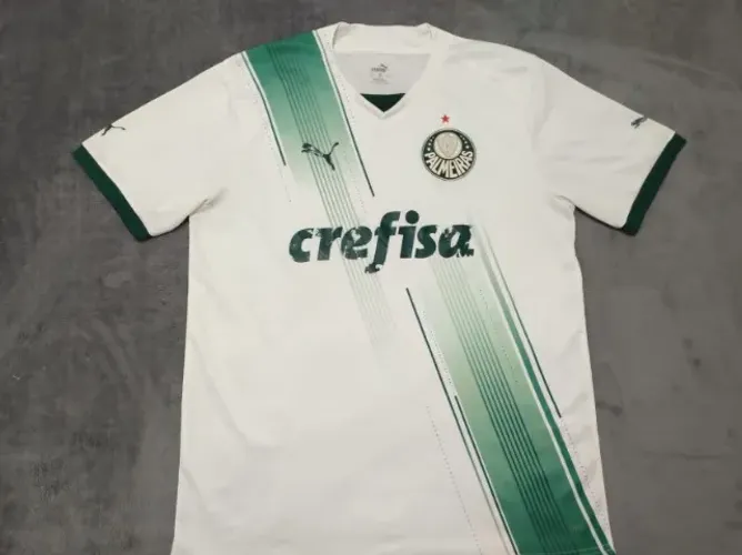 Camisa Oficial Palmeiras Puma 2023, tamanho 2GG (57x79cm).
