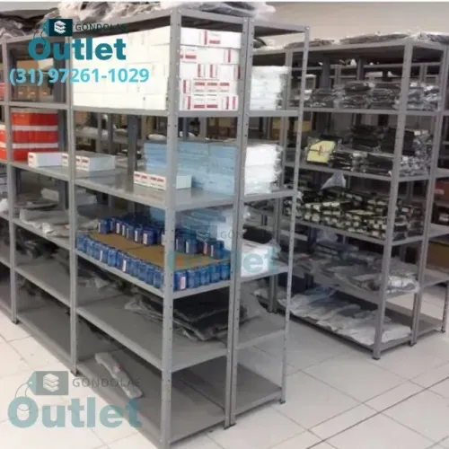 Estantes de Aço com 6 Bandejas para comércios