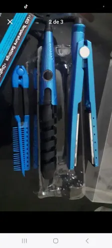 Kit 3 em 1 para cabelo - Pente, Chapinha e Babyliss
