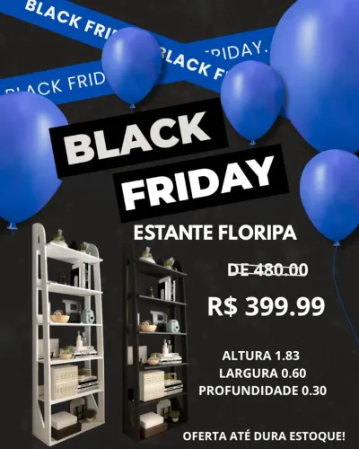 BLACK ESTANTE FLORIPA