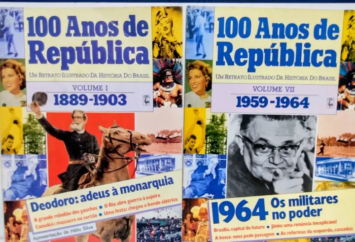 Livros Coleção 100 Anos de República - Vol 1 ao 7