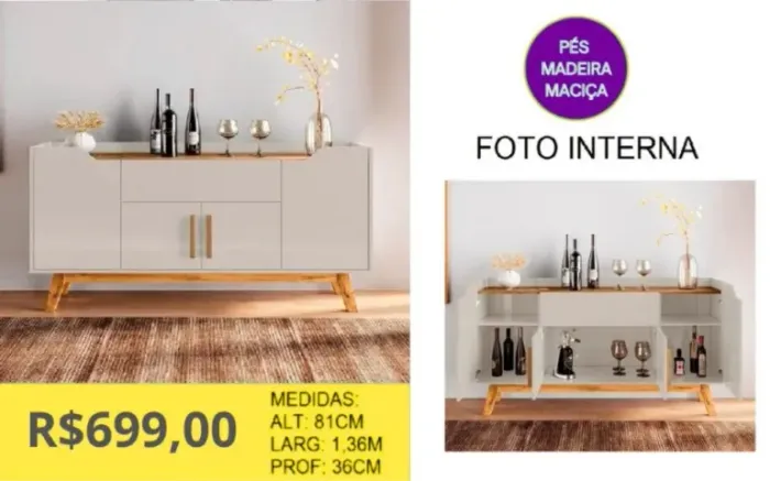 APARADOR A PRONTA-ENTREGA
